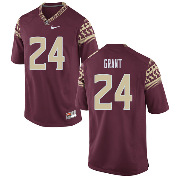 Men #24 Anthony Grant Florida State Seminoles College Football Jerseys Sale-Garent